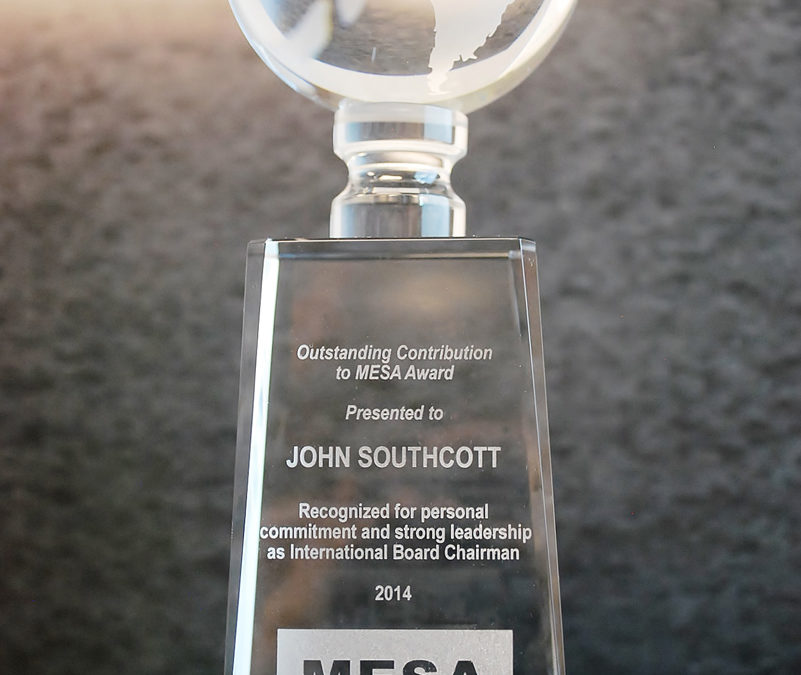 Brock Solutions Co-CEO John Southcott Honoured by MESA for Strong Leadership