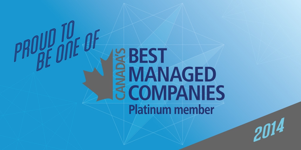 Proud to be one of Best Managed Companies 2014