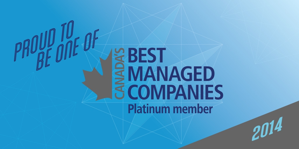 Proud to be one of Best Managed Companies 2014