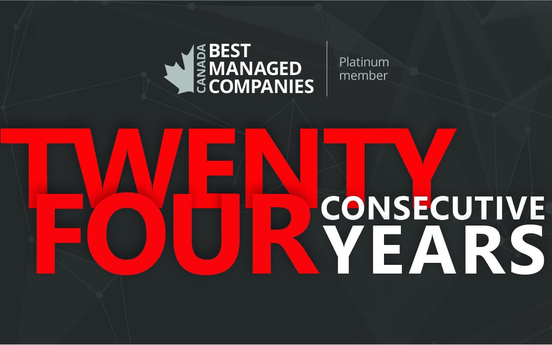 Brock Solutions Awarded One of Canada’s Best Managed Companies for 24 Years