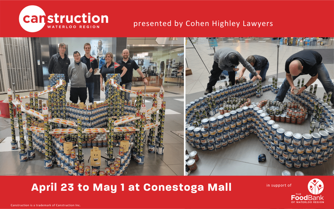 Brock Solutions Participates in Canstruction Waterloo Region 2022