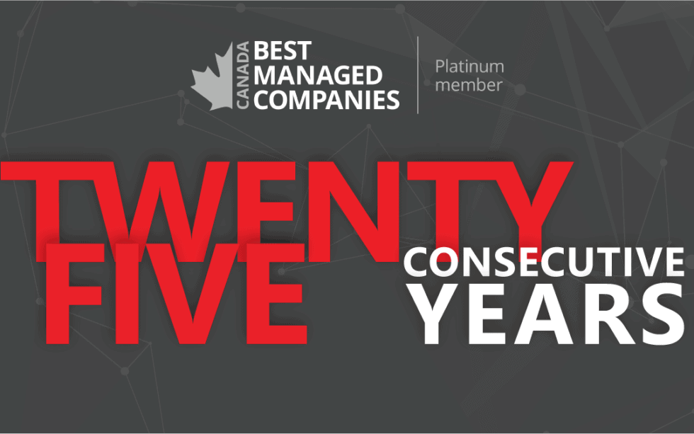 Brock Solutions Awarded One of Canada’s Best Managed Companies for 25