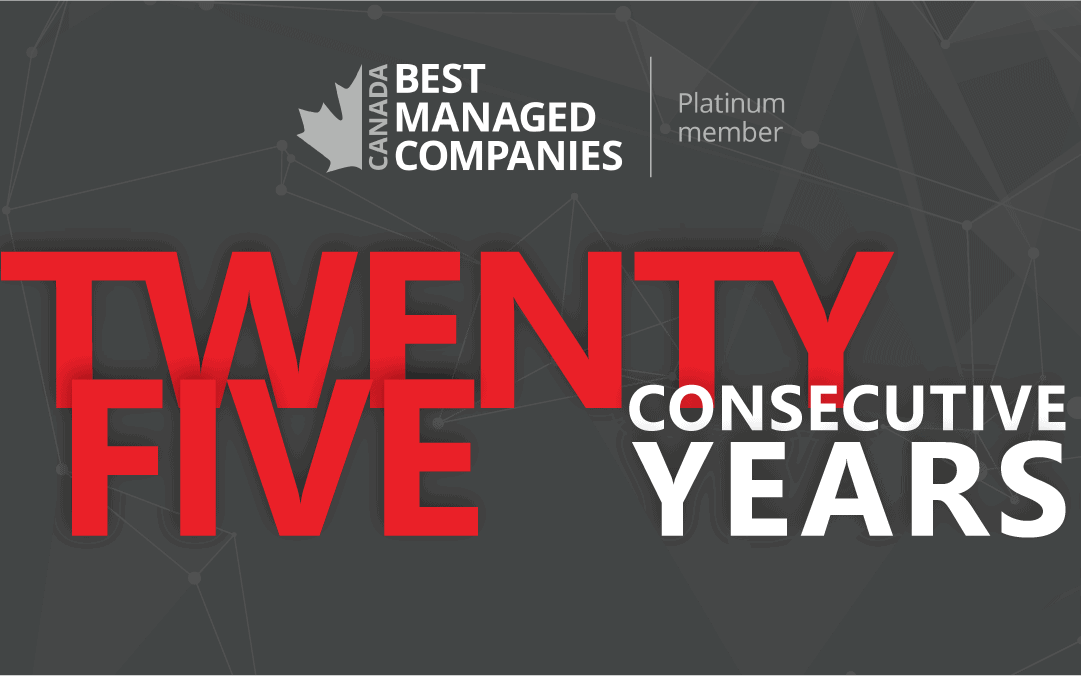 Brock Solutions Awarded One of Canada’s Best Managed Companies for 25 Years