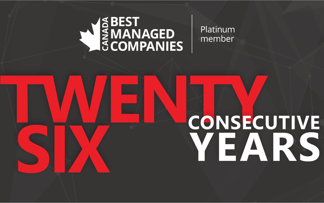 Brock Solutions Awarded One of Canada’s Best Managed Companies for the 26th Year in a Row