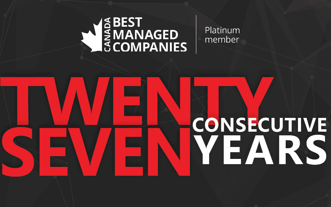 Brock Solutions Named One of Canada’s Best Managed Companies Platinum Club Designation for the 27th Year in a Row